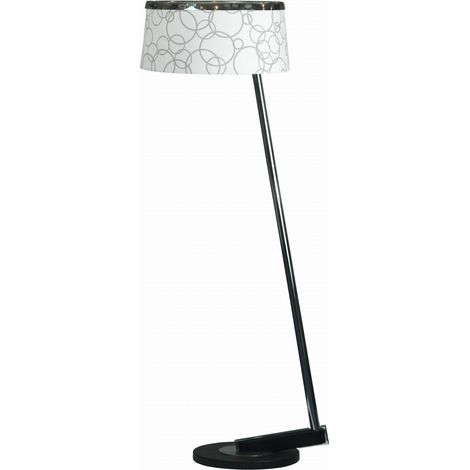 Lampadaire Candellux Impresja 51-45082 chrome noir blanc