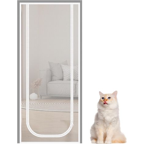 Écran pour chat embrasure Moustiquaire de sécurité anti-fuite (1/5)