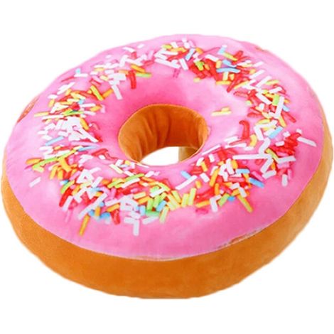 BEBUSINGOTO 1pc Niedliches Kissen in Donut-Form, dekoratives Stuhlkissen, Plüschtierkissen, 40 cm