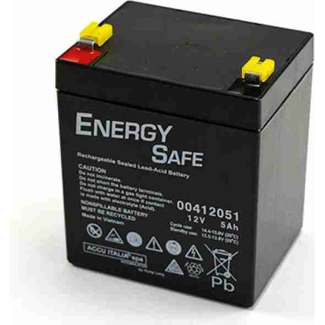 Pb AGM VRLA Batterie Energy Safe Serie 12V 5.0Ah C20 (F1)