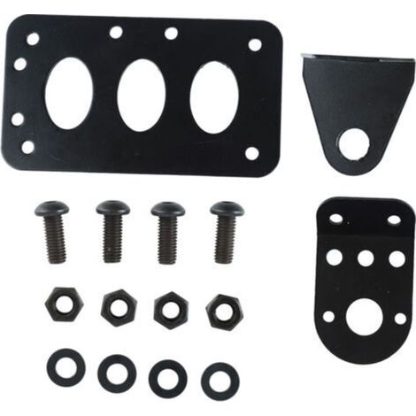 Support de plaque d'immatriculation latéral en fer pour moto, cadre de plaque d'immatriculation rétro (1/5)