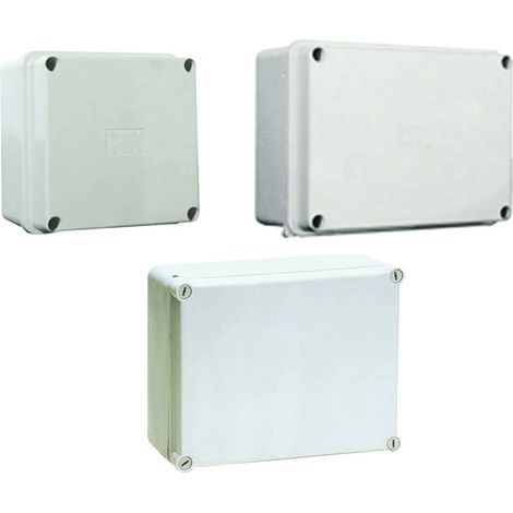 Scatola Stagna Con Coperchio E Pareti Lisce - mm.100x100x50h. - viti inox - (005.PL) - IP66 - 5 pz