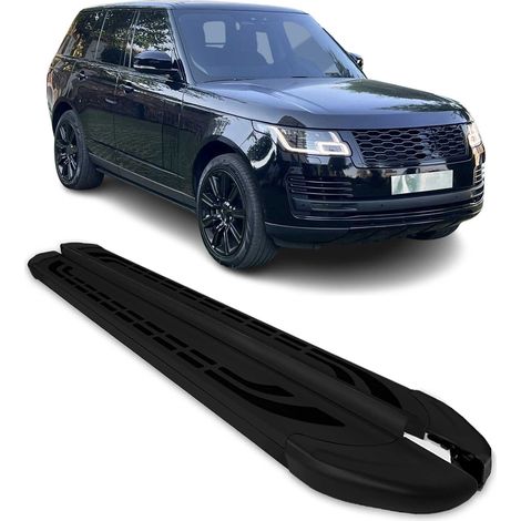 Marchepieds Latéraux pour Land Rover Range Rover IV Vogue 2012-2021 L1 SWB Aluminium Noir 2Pcs (1/5)