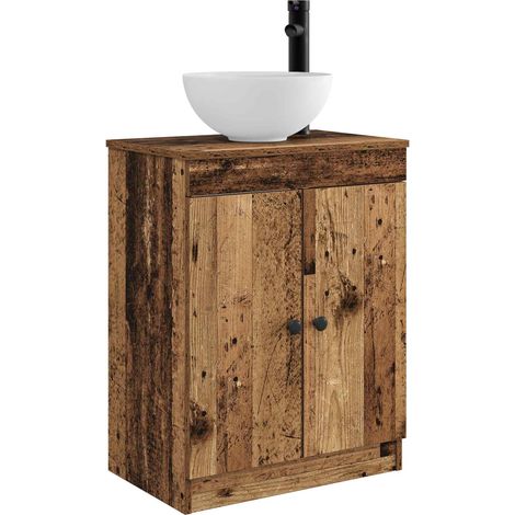 Bathroom Vanity with Sink Old Wood 54 x 35 x 83 cm vidaXL