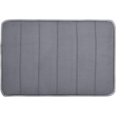 Tapis de bain en mousse à mémoire de forme souple 40 x 60 cm, antidérapant et résistant à la moisissure, tapis de bain imperméable à séchage rapide, tapis de sol absorbant