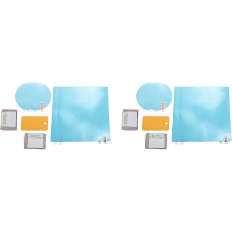 8Pcs Film de Rétroviseur de Voiture Anti-éblouissant Film de Anti-Buée Pluie Membrane Imperméable Protecteur
