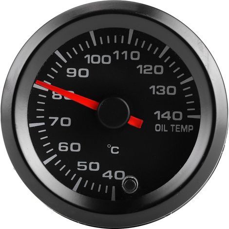 Jauge de température d'huile 2 en 1 12 V, plage 40-140 ℃, écran à rétroéclairage 7 couleurs avec capteur, universelle pour voiture (1/5)