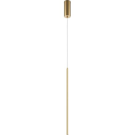 Maytoni Halo Plafonnier moderne et fin en laiton, abat-jour blanc, 750 lm