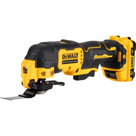 DeWalt Akku-Multitool DCS353D2 12V XR mit 2x 2,0 Ah + Lader mit Zubehör, T-STAK Box II