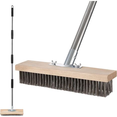 Balai Brosse Métallique d'extérieur, Manche Télescopique 145cm (1/5)