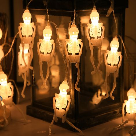 Guirlandes lumineuses d'Halloween décorations effrayantes pour fête cour et jardin (1/5)