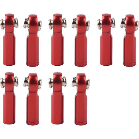 10 Pièces Tiges Filetées M4 en Alliage d'Aluminium pour Châssis de Voiture RC 1/10, Filetage Positif/Négatif (1/5)