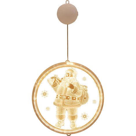 Guirlande Lumineuse De Noël - Guirlande À LED Sur Pile - Pour Décoration Murale Fenêtre Jardin Patio - 3D En Acrylique - 1 Pièce (1/5)