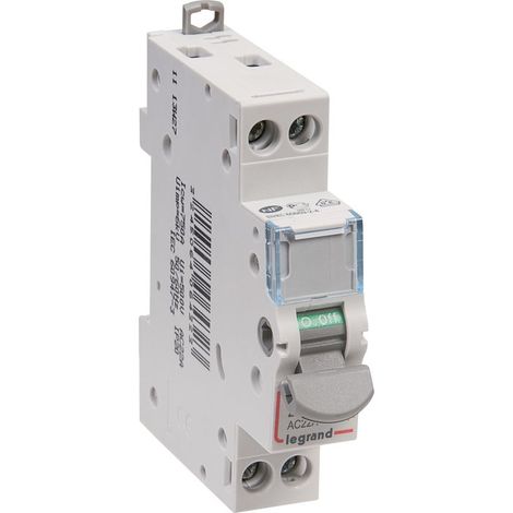 Legrand – Disjoncteur bipolaire 400V 32A – Courbe de déclenchement AC 22A – Montage sur rail symétrique EN 60715 – Contacts à double coupure