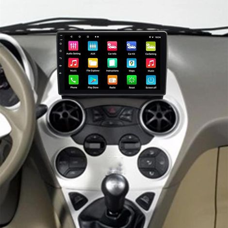 4+64G Android 14 Autoradio pour Ka 2008-2014 with Bluetooth, 9 inch IPS Touchscreen with Wireless Carplay Dab Auto Radio Display GPS Navi Backup Camera FM/RDS Mirror Link (1/5)