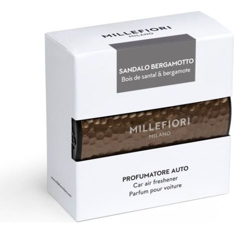Profumatore per Auto Icon Metal Shades Marrone Sandalo e Bergamotto MILLEFIORI MILANO