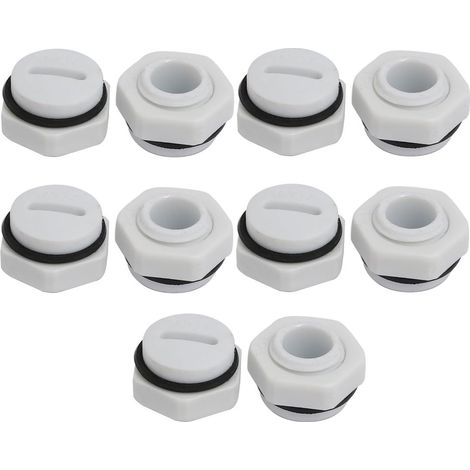 PG7 Nylon-Außengewinde-Verschraubungsschraube Endkappenabdeckung Grau 10St (d0f04b5c0740f77d90f9d... (1/3)