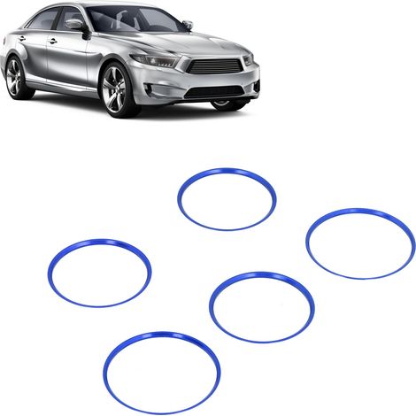 Modification automobile : Anneau décoratif bleu pour grille d'aération Mercedes-Benz CLA/GLA (2013-2018) (1/5)