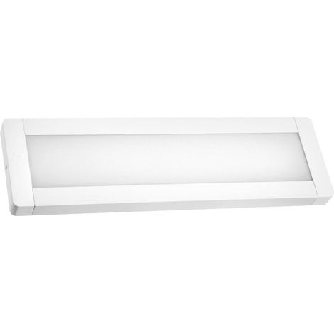 Rechteckiger LED-Bildschirm (25 W, 6400 K, 2850 lm) IP20, 55 x 16 cm, Farbe Weiß