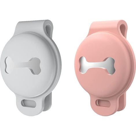Housse de protection en silicone pour équipement anti-perte 2PCS (rose + gris)