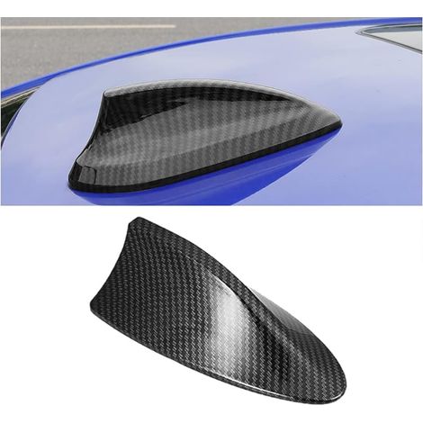 Décoration D'antenne de Toit D'aileron, Requins Voiture Couverture D'antenne D'aileron de Requin Antennes de Toit Automobile, pour La Plupart des Voitures, Améliorer Le Signal (Carbone)