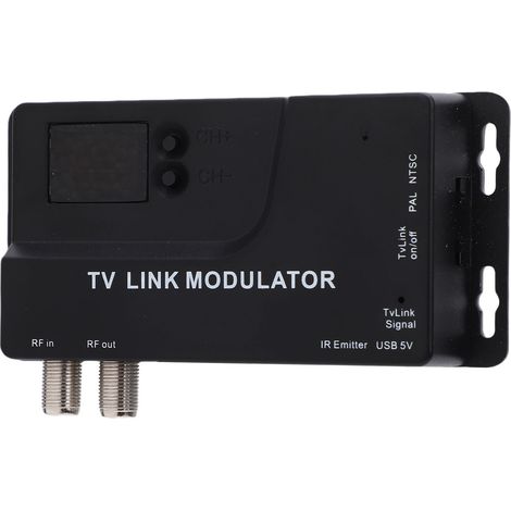 Modulateur RF 471,25 MHz vers 885,25 MHz, convertisseur coaxial HD 1080p compatible NTSC et PAL pour consoles de jeux et téléviseurs. (1/5)
