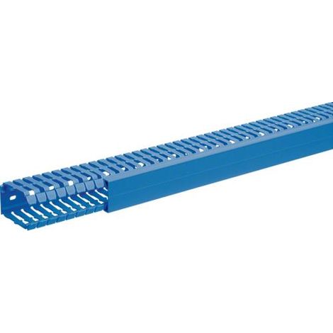 Goulotte de câblage complète BA7 prof 60mm l 40mm bleue HAGER BA760040BL (1/2)