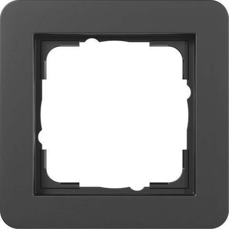 Abdeckrahmen Gira e1 matt schwarz 9x9 cm