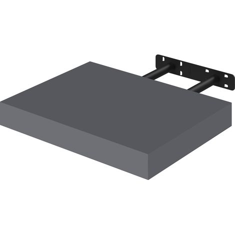 WOLTU Étagère Murale en MDF, Etagere Flottante de SHELF, 30 x 22,9 x 3,8cm, Gris Foncé