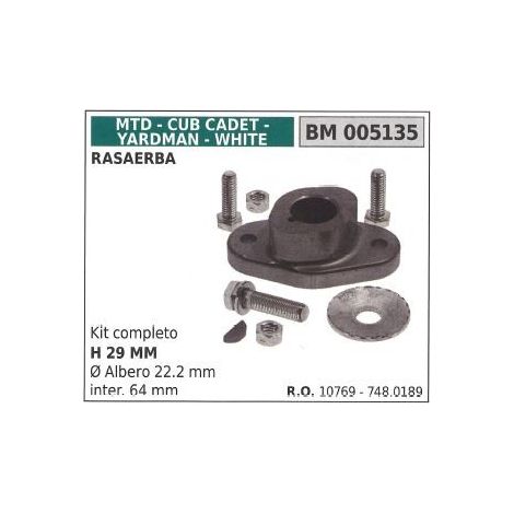 Kit Rasenmähermesserhalter Nabenstütze MTD 005135