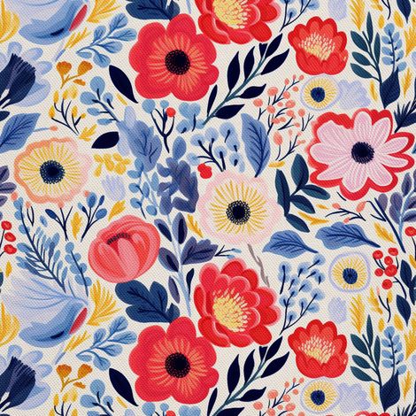 Tela decorativa para exteriores Oxford - Flores - DX2172 (1/5)