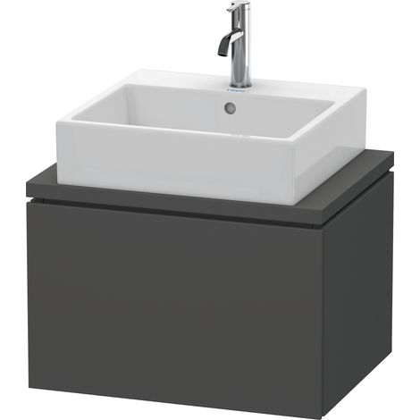 Armario consola bajo L-CUBE 400x620x477mm grafito mate