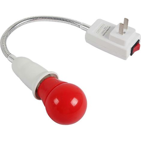 360° Wandmontierte Schreibtischlampe mit roter Sicherheits-LED, ideal für die Papierverarbeitung in Fotostudios (1 Stück, US-Stecker). (1/5)