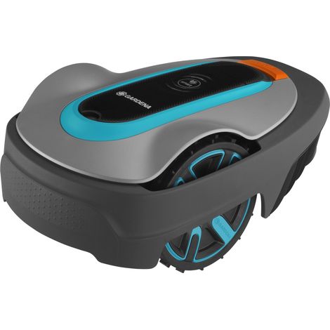 GARDENA Robot cortacésped Sileno city 600 m², para segar jardines de hasta 600 m2 y un desnivel hasta el 35%, aplicación bluetooth, robot muy silencioso de batería (15010-34) (1/5)