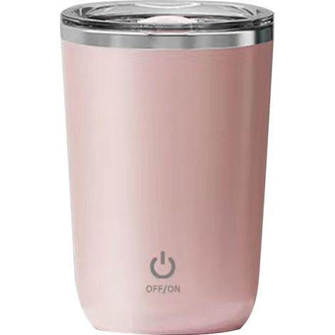 Mug à café avec agitateur magnétique, 350 ml, pour la maison, rose (1/5)