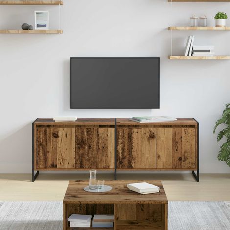 vidaXL Mobile TV Legno vecchio 140 x 36 x 49.5 cm Legno