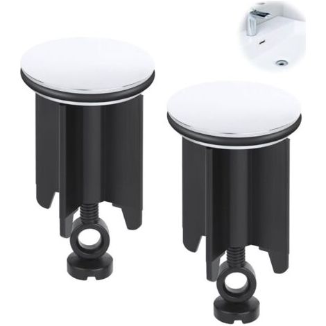Pièces Bouchons de vidange,40MM Bouchon Lavabo Salle de Bain,Bouchon de Lavabo Universel,Réglable en hauteur Bouchon d’évacuation,Bouchons de canalisation pour éviers de cuisine et de salle de bains (1/5)