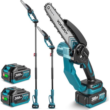 Onevan – Élagueuse électrique télescopique 100-170 cm – Moteur sans balais – 2 batteries 4000 mAh – Vitesse 8 m/s pour coupe précise