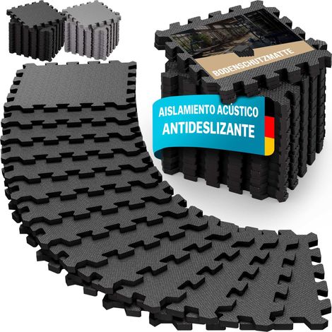 MONZANA® Esterilla Deporte Fitness 1,5m² 3m² Antideslizante Alfombra Puzzle Set de Protección Suelo Losas 18 36Pzs. Negro 18 Stück (de) (1/8)