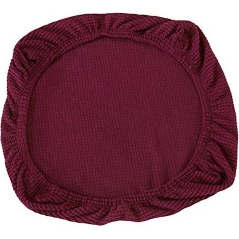 Stück elastische Spandex-Stuhlhussen, waschbare Stuhlhussen für Bürostühle, Esszimmer, Bar, Hochzeit, Party, Dekoration (dunkelviolett)  - Crezuo