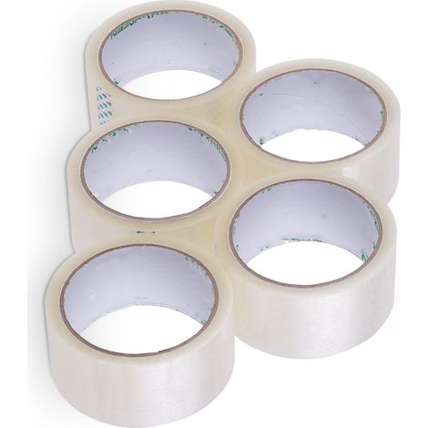 Ruban adhésif transparent multi-usages de 60 mm de large pour emballage cadeau, maison, école, bureau (1/5)
