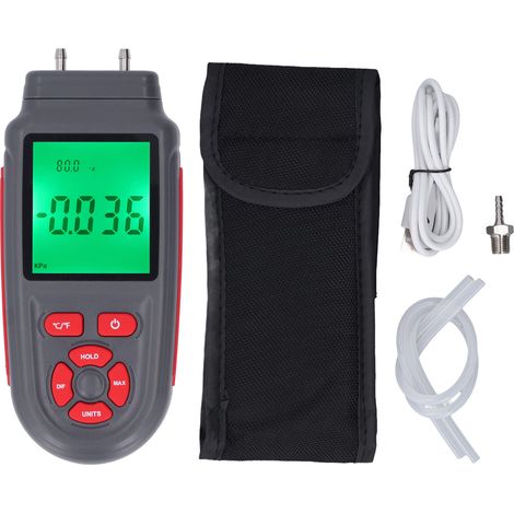 Manomètre numérique ABS coque haute précision écran HD portable testeur pression gaz HVAC pour zone minière