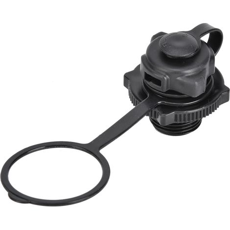 Capsule de valve d'air D noire en plastique durable pour bateaux pneumatiques de pêche INTEX 68345/68347/68349/68351 (1/5)