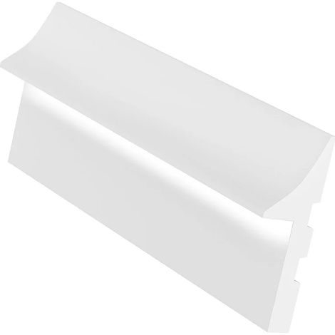 Battiscopa L290 x H15 cm in Polistirene Bianco - Lotto di 3 - RADENO (1/5)