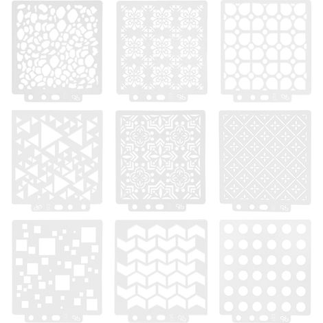 pochoirs réutilisables pour le dessin à faire soi-même, moules à dessin ajourés, modèles artistiques creux pour carnets, agendas et projets de scrapbooking (1/5)