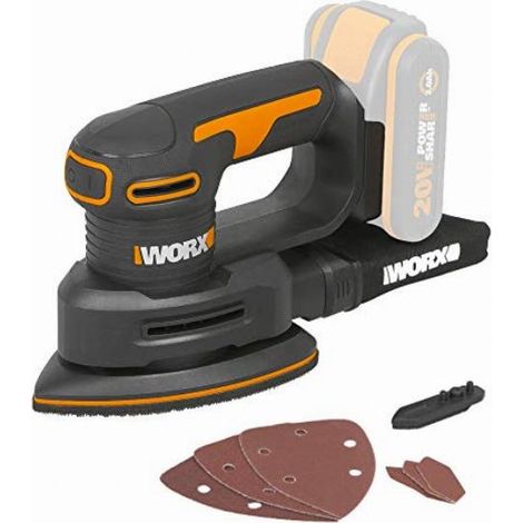 Worx WX822.9 Levigatrice a delta a batteria 20 V 140 x 90 mm Solo - senza batteria, senza caricabatterie (1/5)