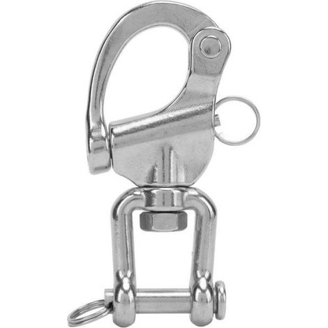 Mousqueton Pivotant À Œil - Acier Inoxydable 316 - Pour Bateau Et Environnement Marin - 2 Pièces (1/5)