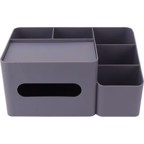 Organisateur de cosmétiques grande capacité, base stable, motif géométrique, PET transparent doré (1/5)