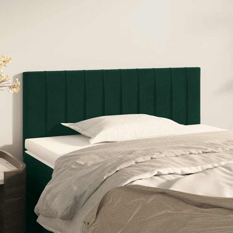 Tête de lit Vert foncé 90x5x78/88 cm Velours (1/5)