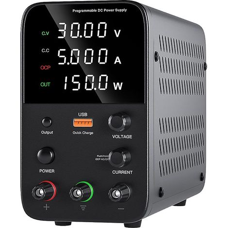 Alimentation CC réglable 30 V 10 A pour LED, alimentation à découpage numérique (1/5)
